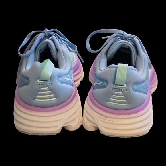 Hoka One Women's Bondi 8 Running shoes Green/Blue/Purple, Size 11 D wide - Picture 4 of 6